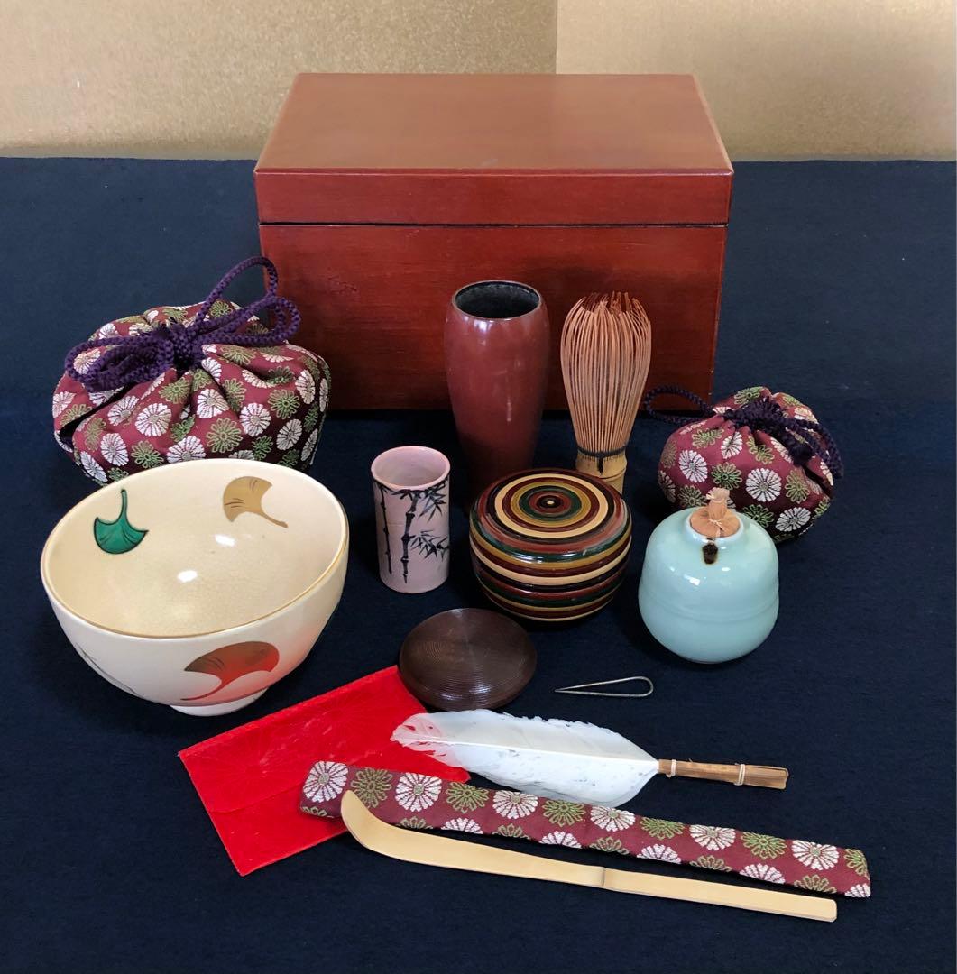 《R》茶道具 茶箱 お茶道具 仕覆付 260312A1