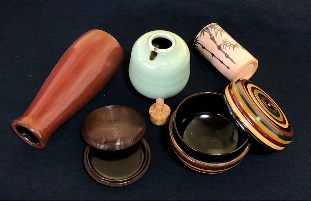 《R》茶道具 茶箱 お茶道具 仕覆付 260312A1