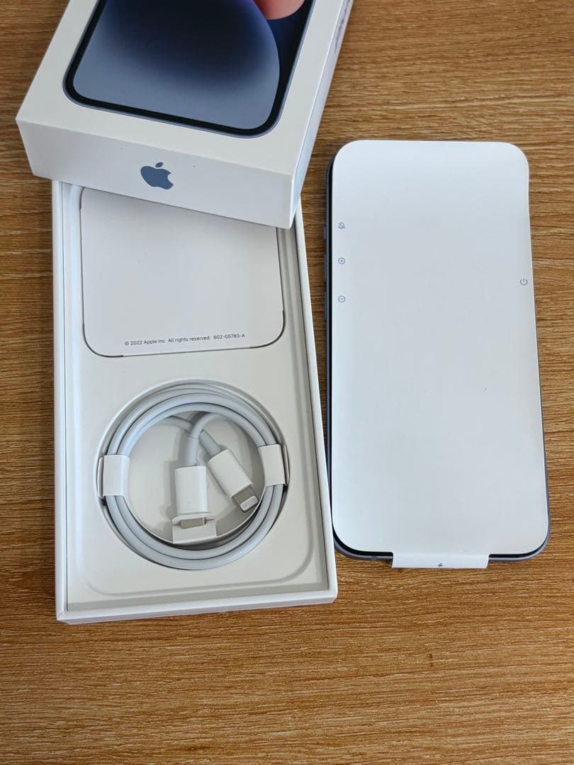 iPhone 14ブルー 本体 箱あり 美品 Apple