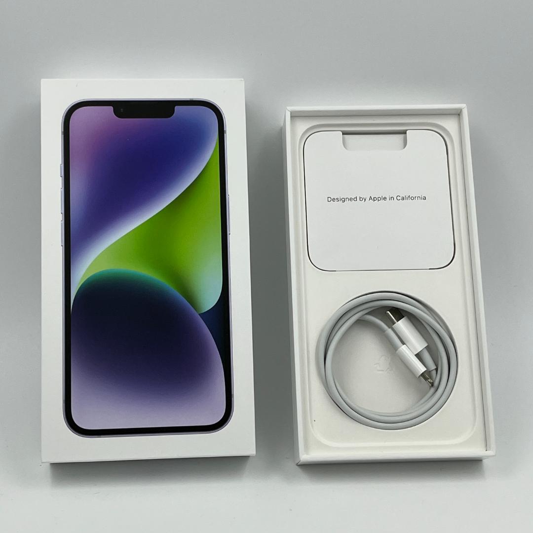 【純正電池100%/保証残有】iPhone14 128GB パープル