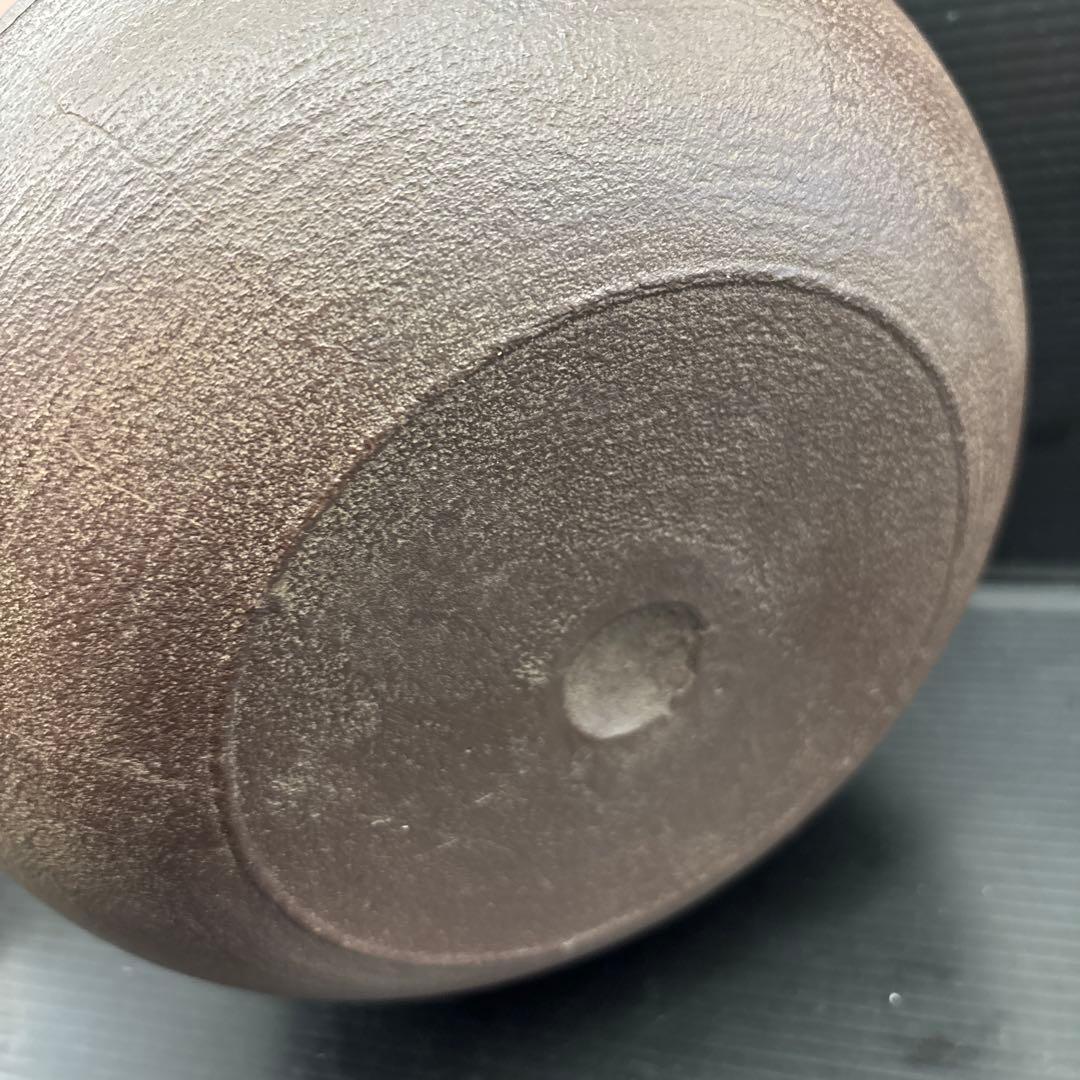 釜師 佐藤浄清 宝珠釜 茶道具 茶釜 共箱 栞