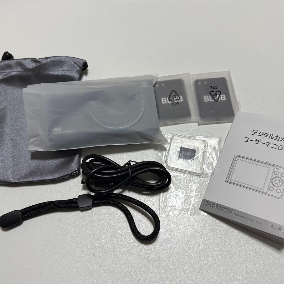 5Kデジタルカメラ SDカード付き　バッテリー2個