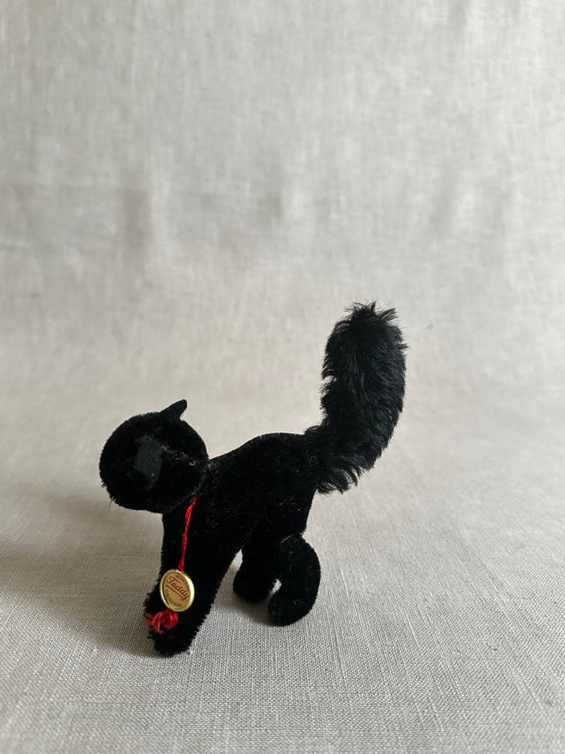 【希少】ヘルマン　ブラックキャット　ヴィンテージ ぬいぐるみ　コレクション　置物