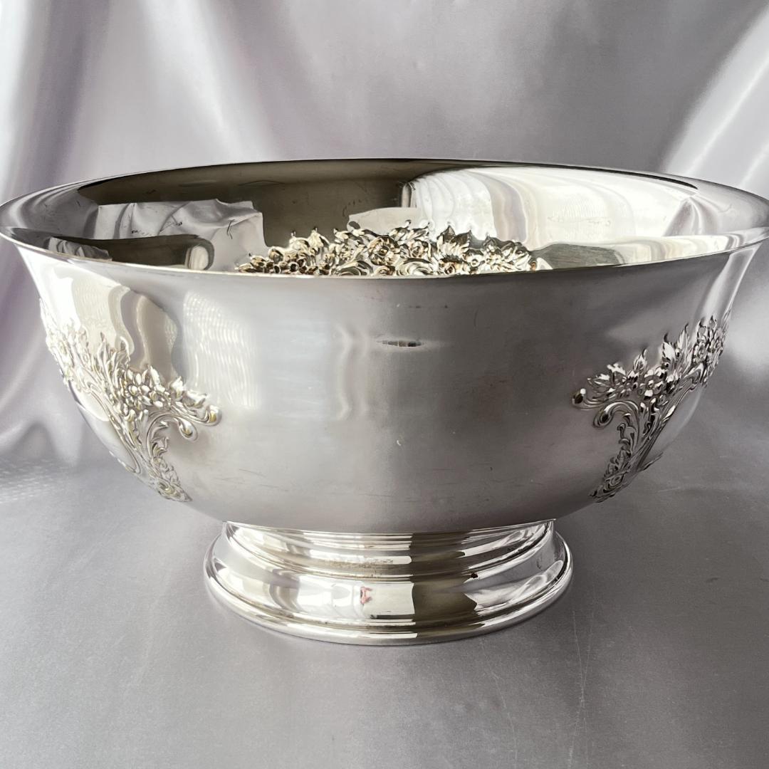 【英国】 レリーフのワインクーラー / パンチボウル 直径30cm
