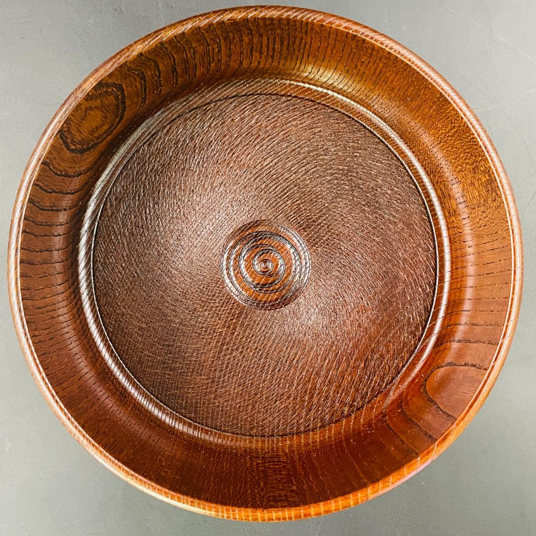 未使用 川北浩一 作 山中漆器 千筋挽 茶櫃 直径23.5cm 木製R8SB75