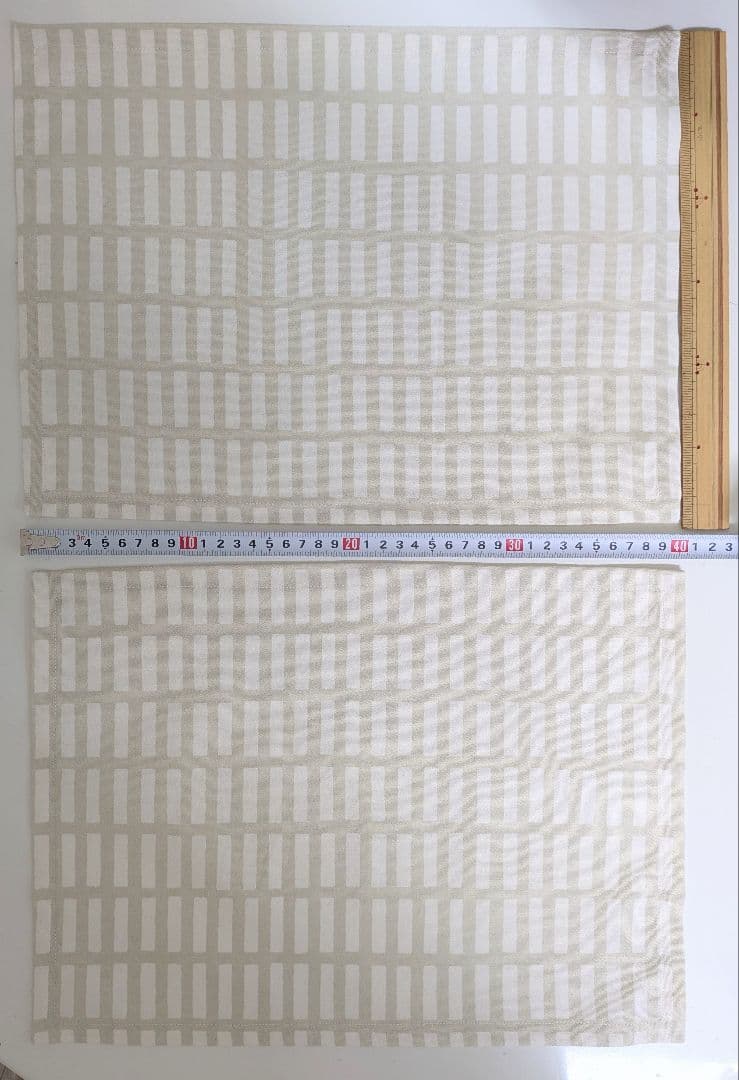 大きめお弁当袋6点、ランチマット30×40cm6枚　格子柄各種　ユッキーさん
