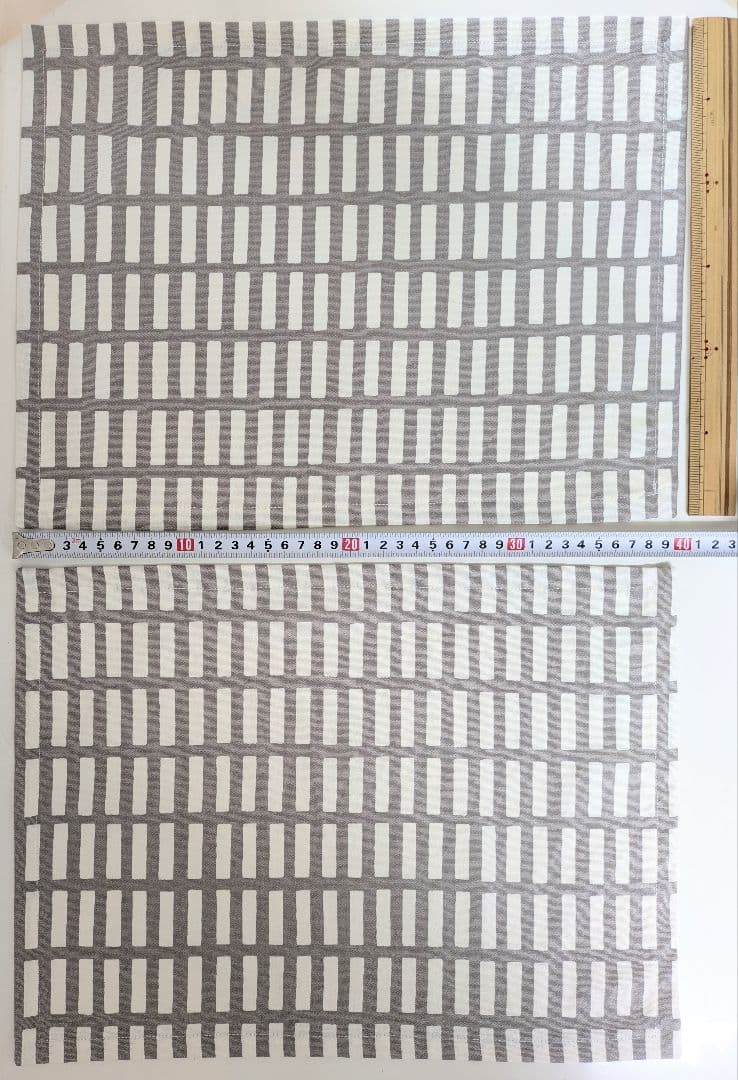 大きめお弁当袋6点、ランチマット30×40cm6枚　格子柄各種　ユッキーさん