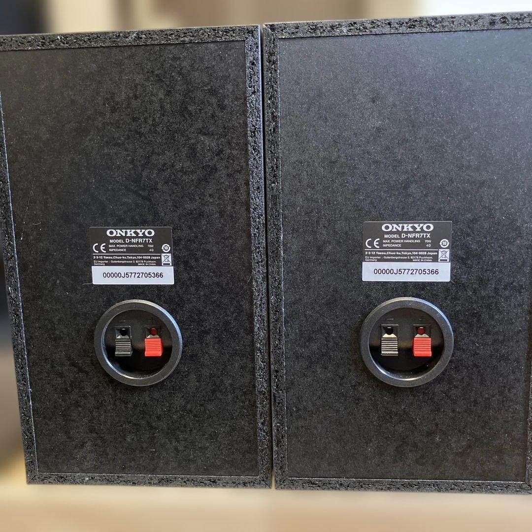 美品‼️ONKYOブックシェルフスピーカーD-NFR 7TX（ダークウッド）