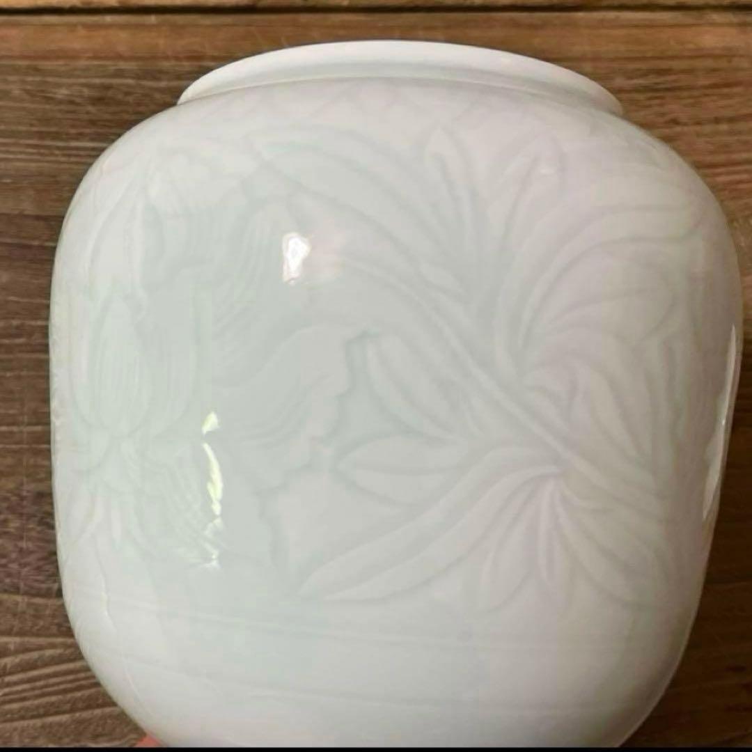 凌山窯　 澄清な青白磁　 水差し