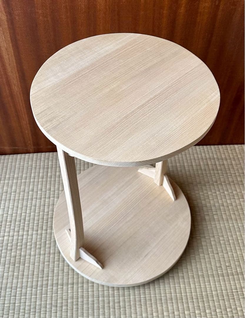 専用⭐︎小林幸斎 作 利休好写【桐 丸卓】 組立式 桐木地 タナピタット付 茶道具