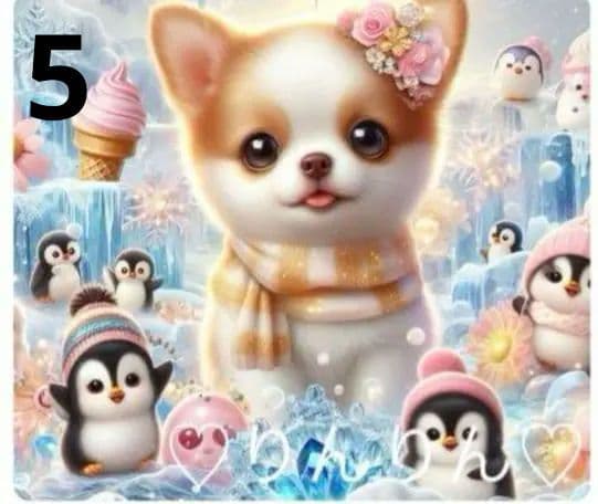 ★オーダーページ★ハンカチ　ペンギン　チワワ柄5/17