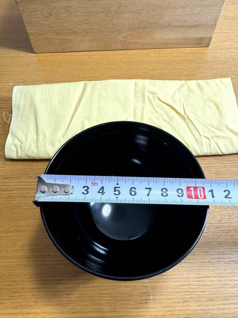 561本漆仕上　蓋付御吸物椀　己造作　五客組　未使用品　共箱