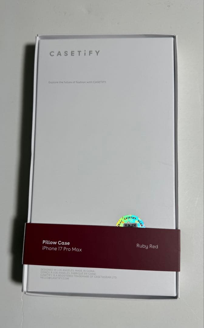 CASETiFY iPhone17 promax ピローケース/ルビーレッド