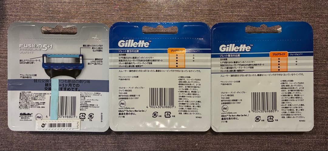 【正規品】Gillette Fusion 5+1 プログライド替え刃 8個入✖️３