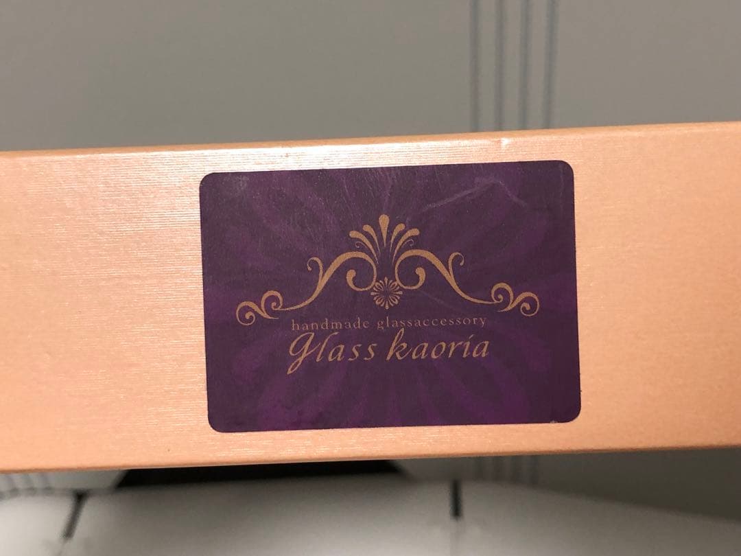 glasskaoria グラスカオリア　ガラスペン　にゃんこペン　ピンク猫