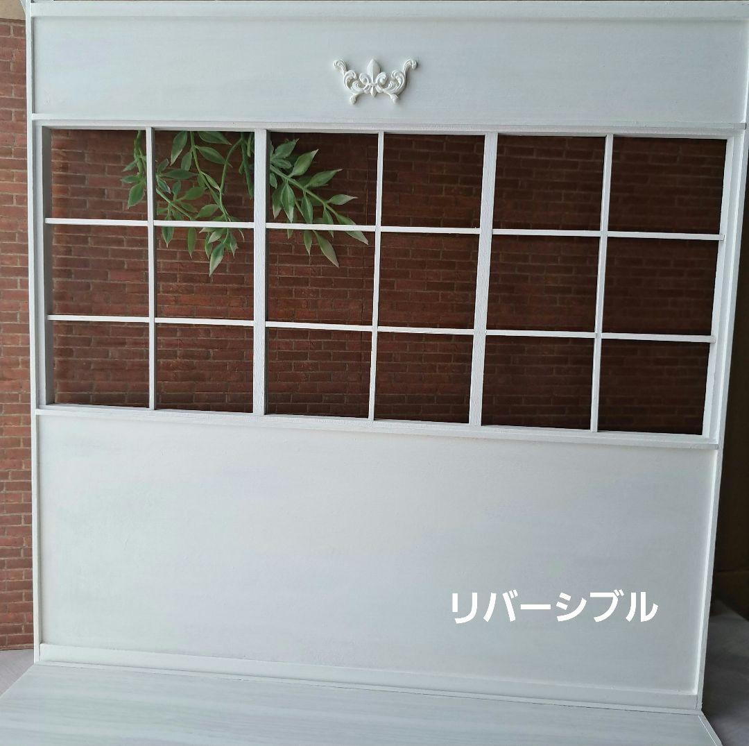 186 ミニチュア リバーシブル 背景ボード 自立式 ドールハウス