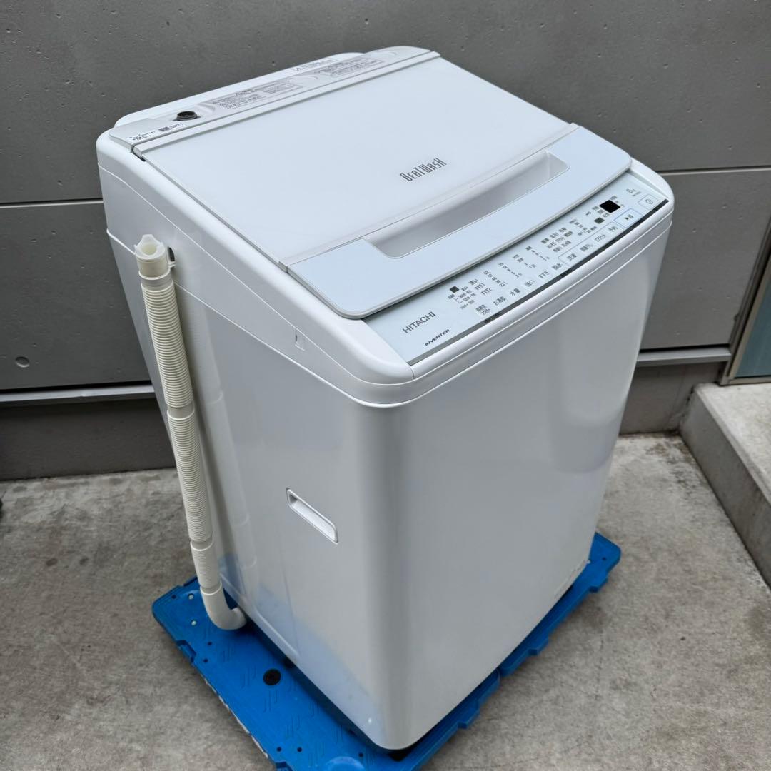 277⭐️2021年製美品★日立　洗濯機　8KG インバーター　一人暮らし
