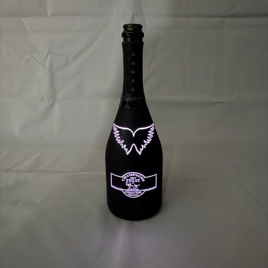 ANGEL エンジェル シャンパン　空箱　空き瓶3本セット　黒　ピンク　白