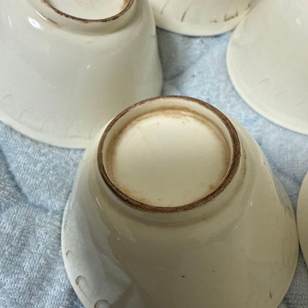 古茶碗北宋 白磁 定窖 甜白秞十客 茶道具 箱付き