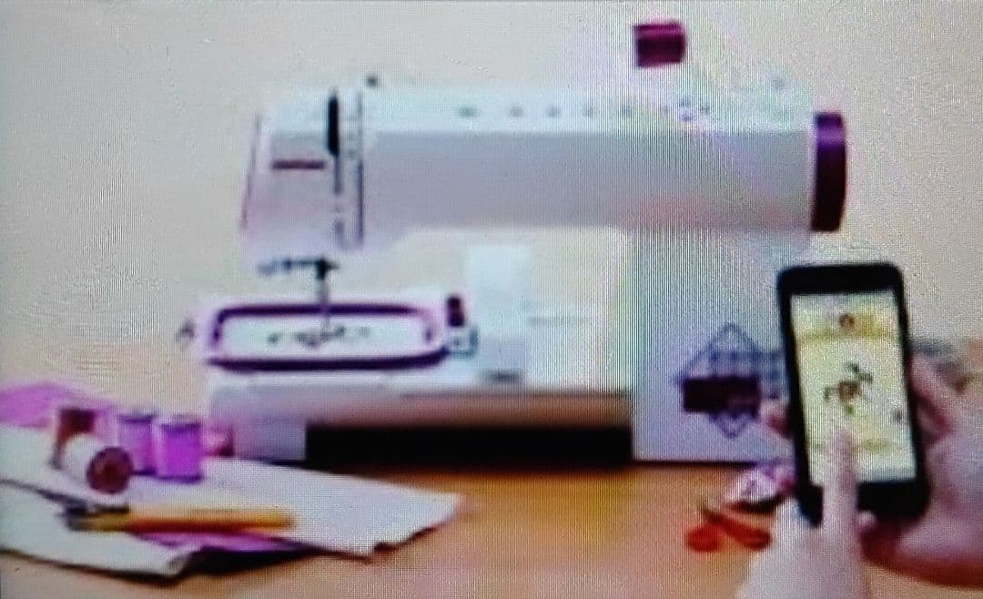 大人気 ジャノメ スマホ ミシン 本体 ハンドメイド 手芸 洋裁 刺繍