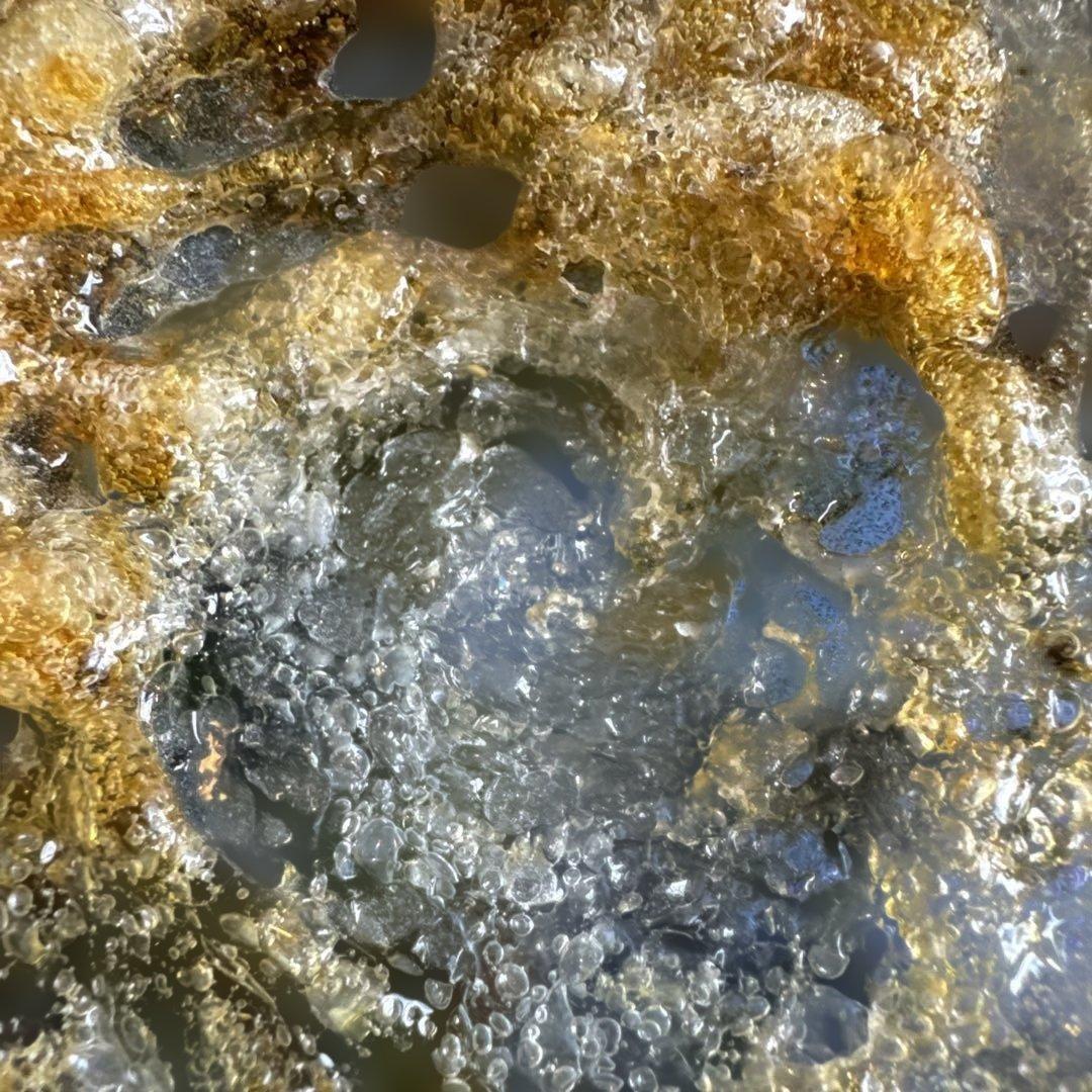 稲嶺盛吉.茶泡ガラス.深鉢.刻印無し