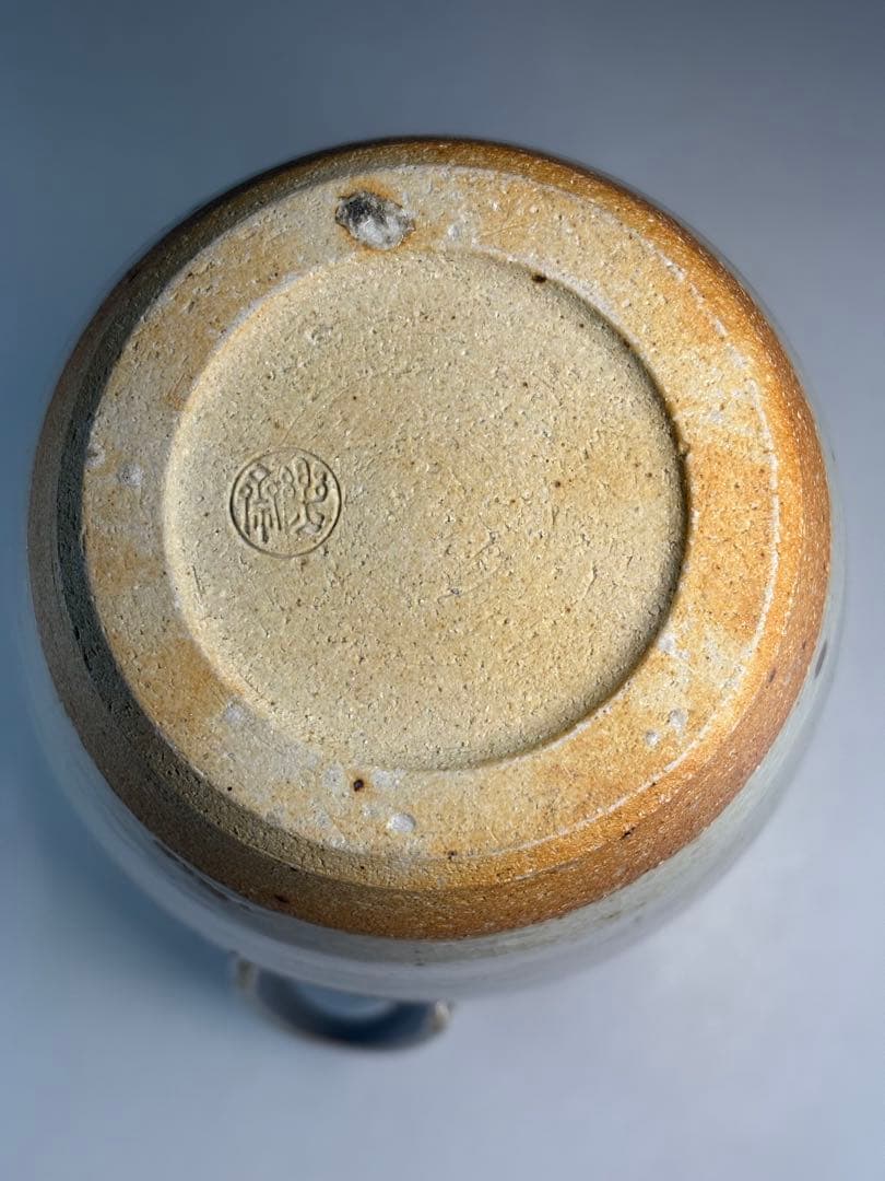 ★中古品★茶道具　高橋楽斎造　信楽雁ノ画　虫明写　細水指（共箱）