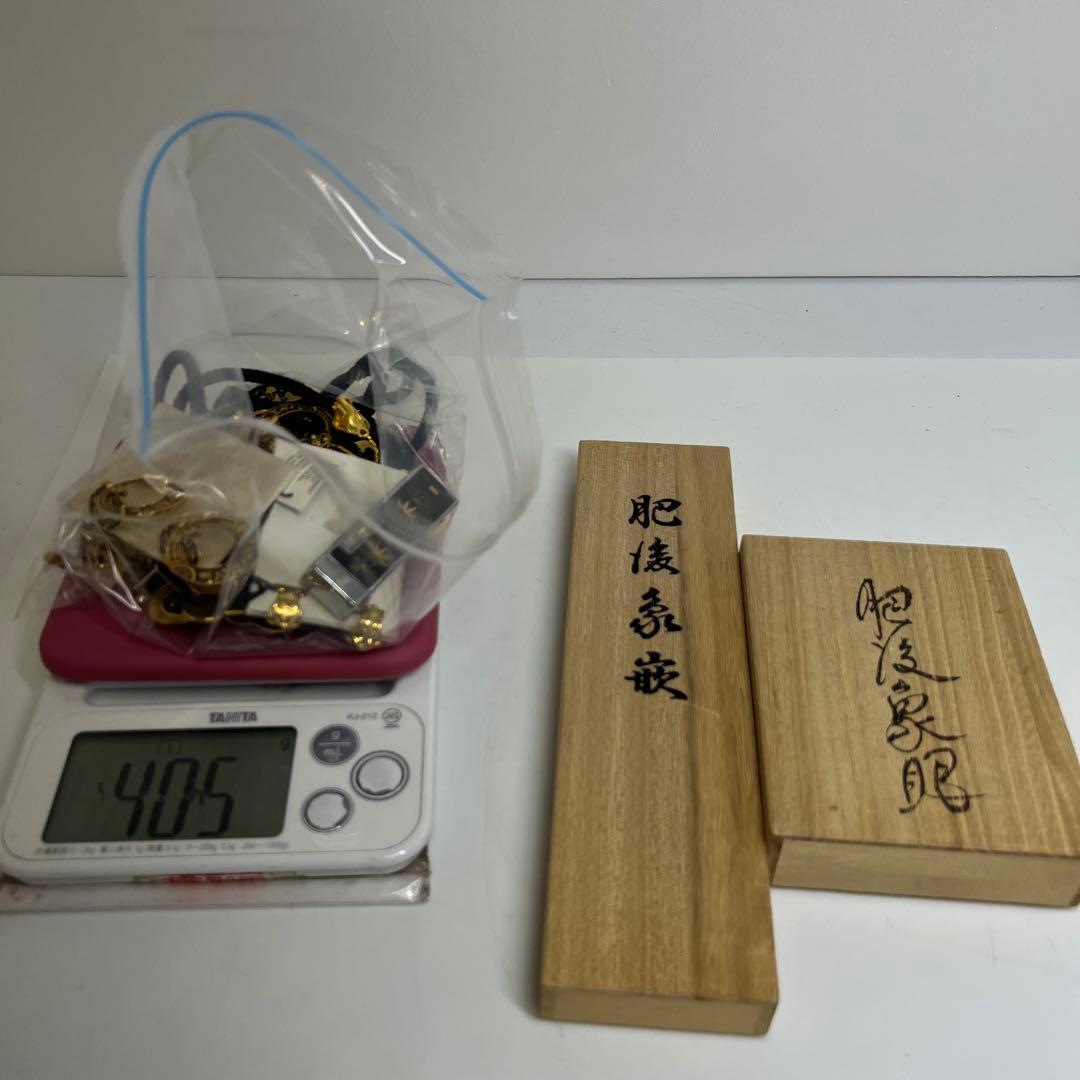 肥後　純金象嵌アクセサリー多数　405g 東さ8-0228☆2F