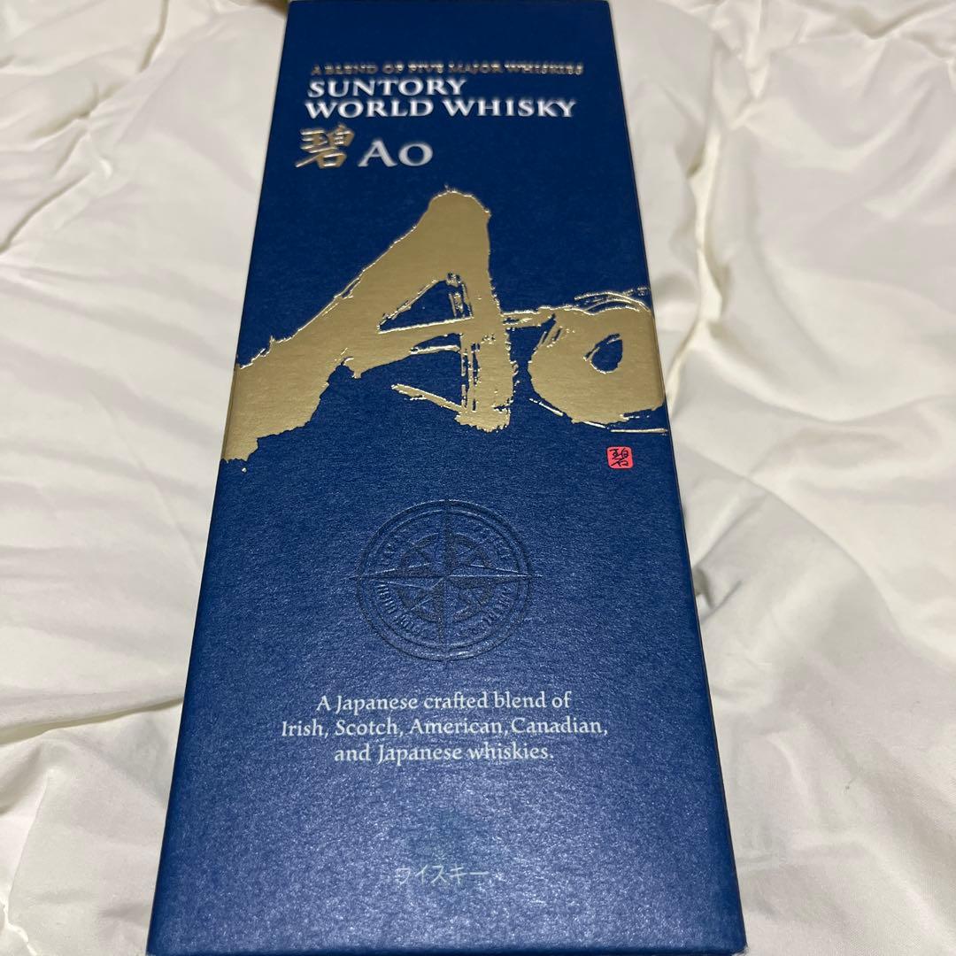Suntory Ao ウイスキー 700ml 化粧箱入り、無し　2本セット