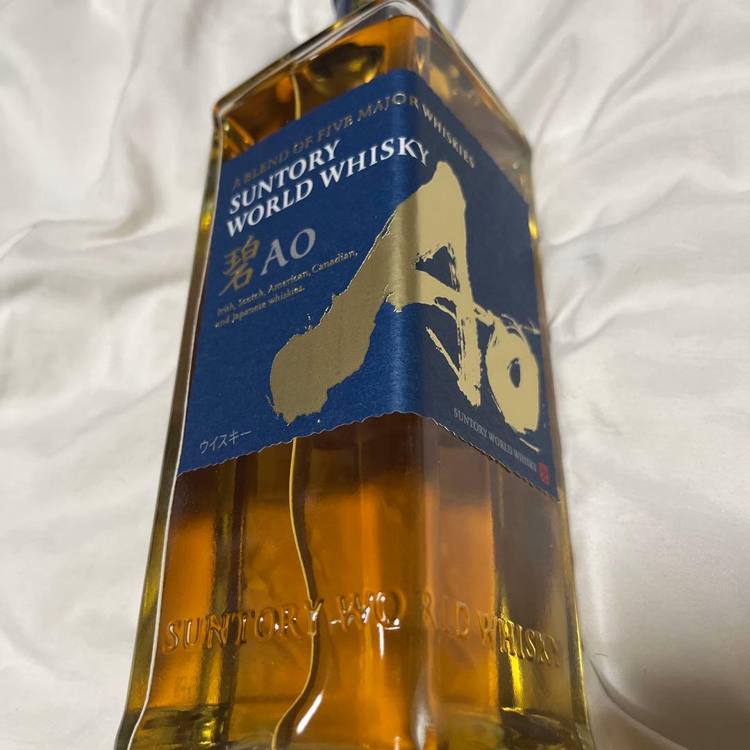 Suntory Ao ウイスキー 700ml 化粧箱入り、無し　2本セット