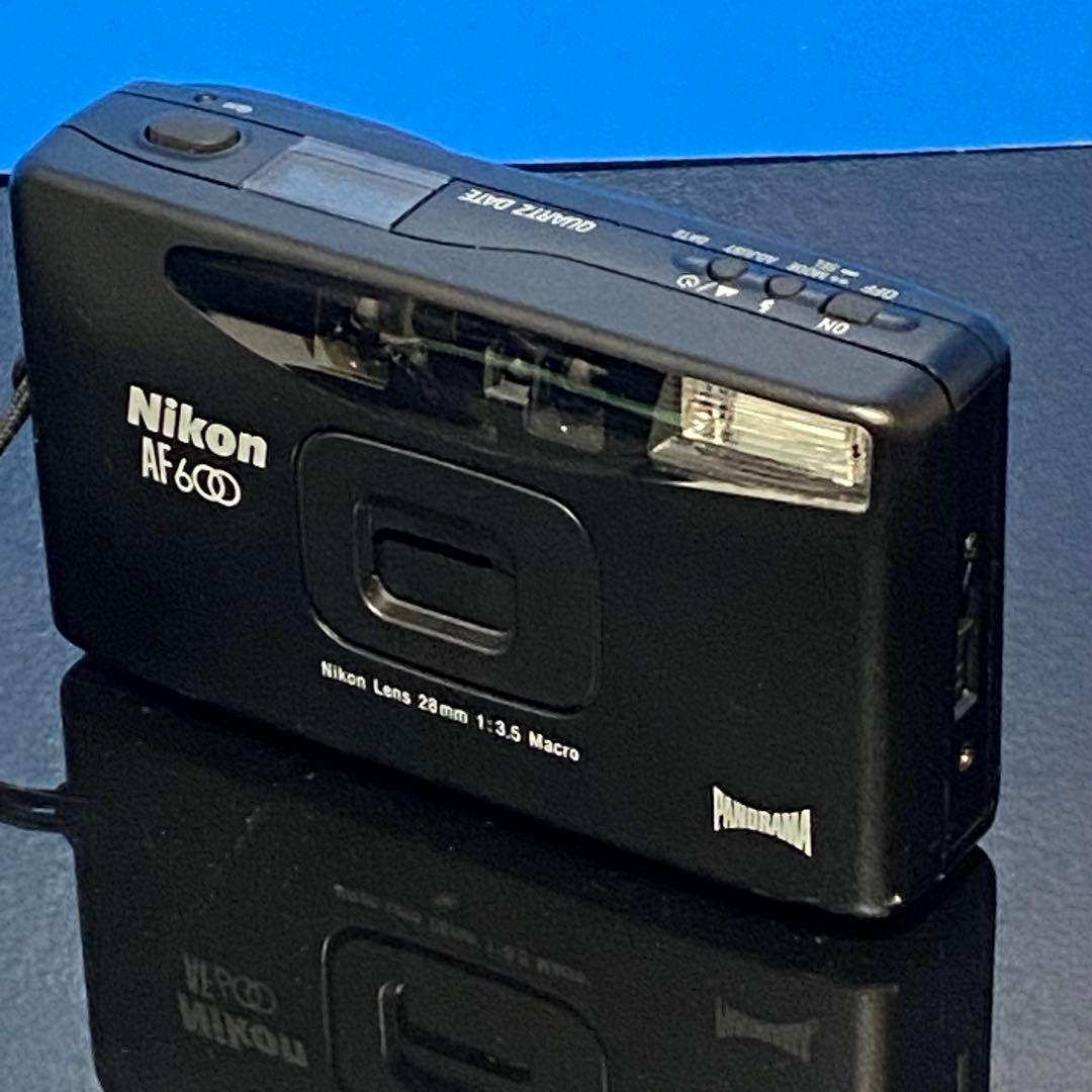 【美品】Nikonニコン AF600QDコンパクトフィルムカメラほぼ未使用保管品