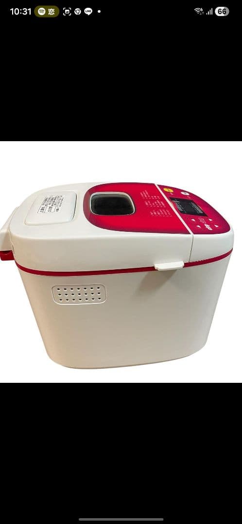 【美品】ホームベーカリー HBS-100W-W MK精工 エムケー精工 パン生地