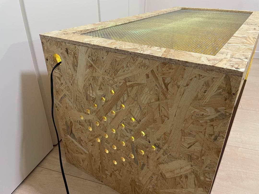 爬虫類ケージ　爬虫類飼育ゲージ　90×45×45際　天井金網仕様