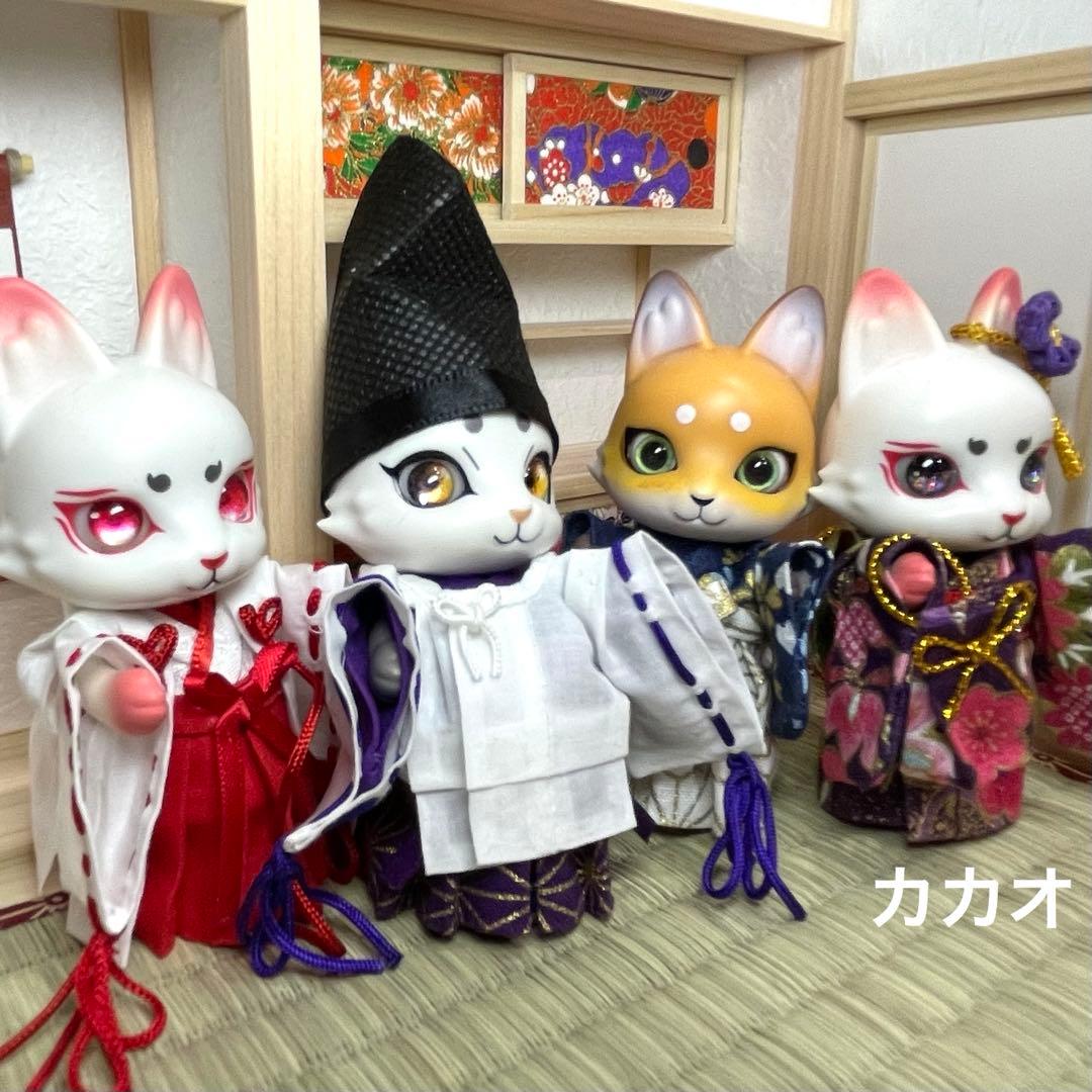 トメオーダーページ　カプセルドール　キツネ　アウトフィット　陰陽師　巫女