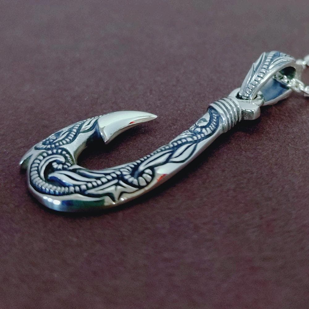 シルバー925 フック型ペンダント