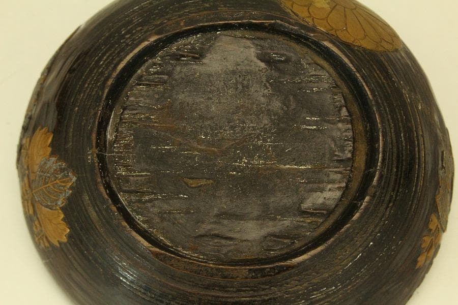 古材 高台寺蒔絵 椀 時代物(ZE848)