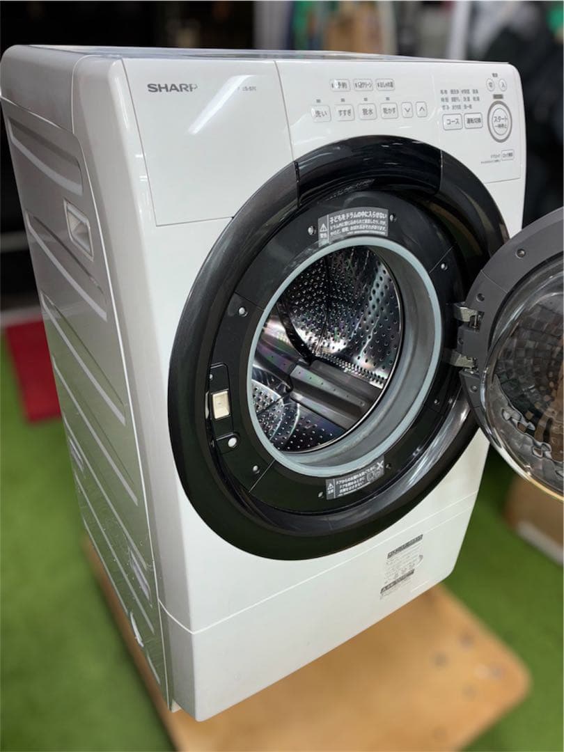 SHARP ドラム式洗濯機 7kg 2022年製 ES-S7G-WR