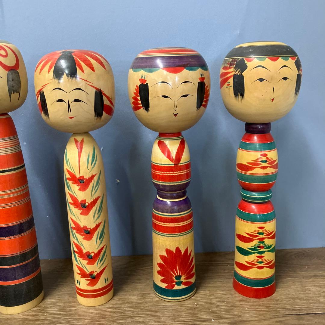 D-2 伝統こけし 12本セット 鳴子 遠刈田など 作家物 サイン有 まとめ売り