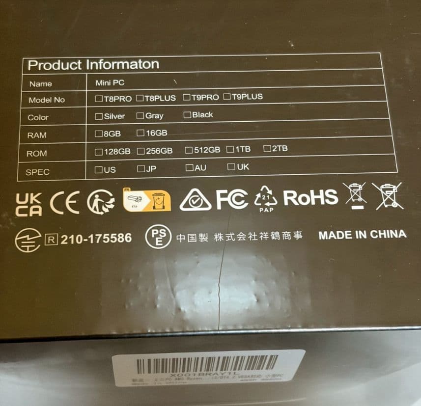 ミニPC 4コア8スレッド 最大3.70GHz minipc 16GB 小型