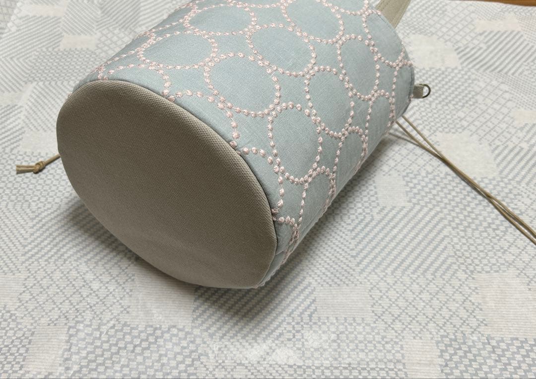 ハンドメイド ミナペルホネン 新色tambourine きんちゃくバケツトート