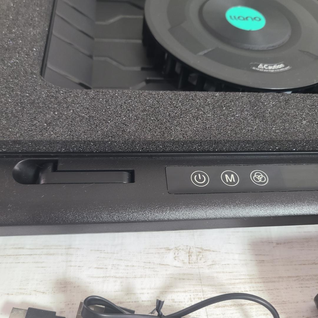 llano ノートパソコン 冷却パッド RGBライト搭載 V12RGB-BK 黒