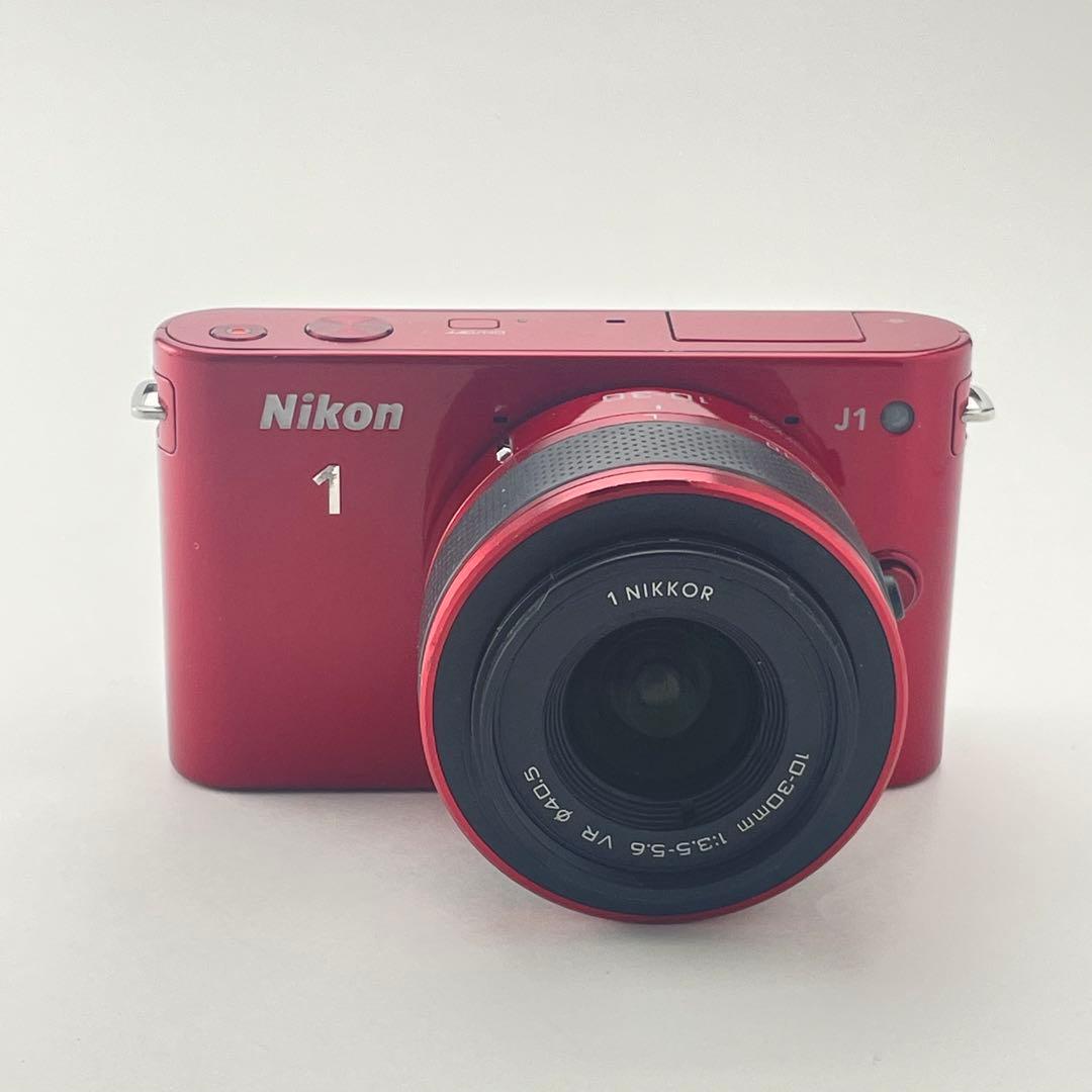 【ショット数2000・返品保証】Nikon1 J1 レッド レンズキット