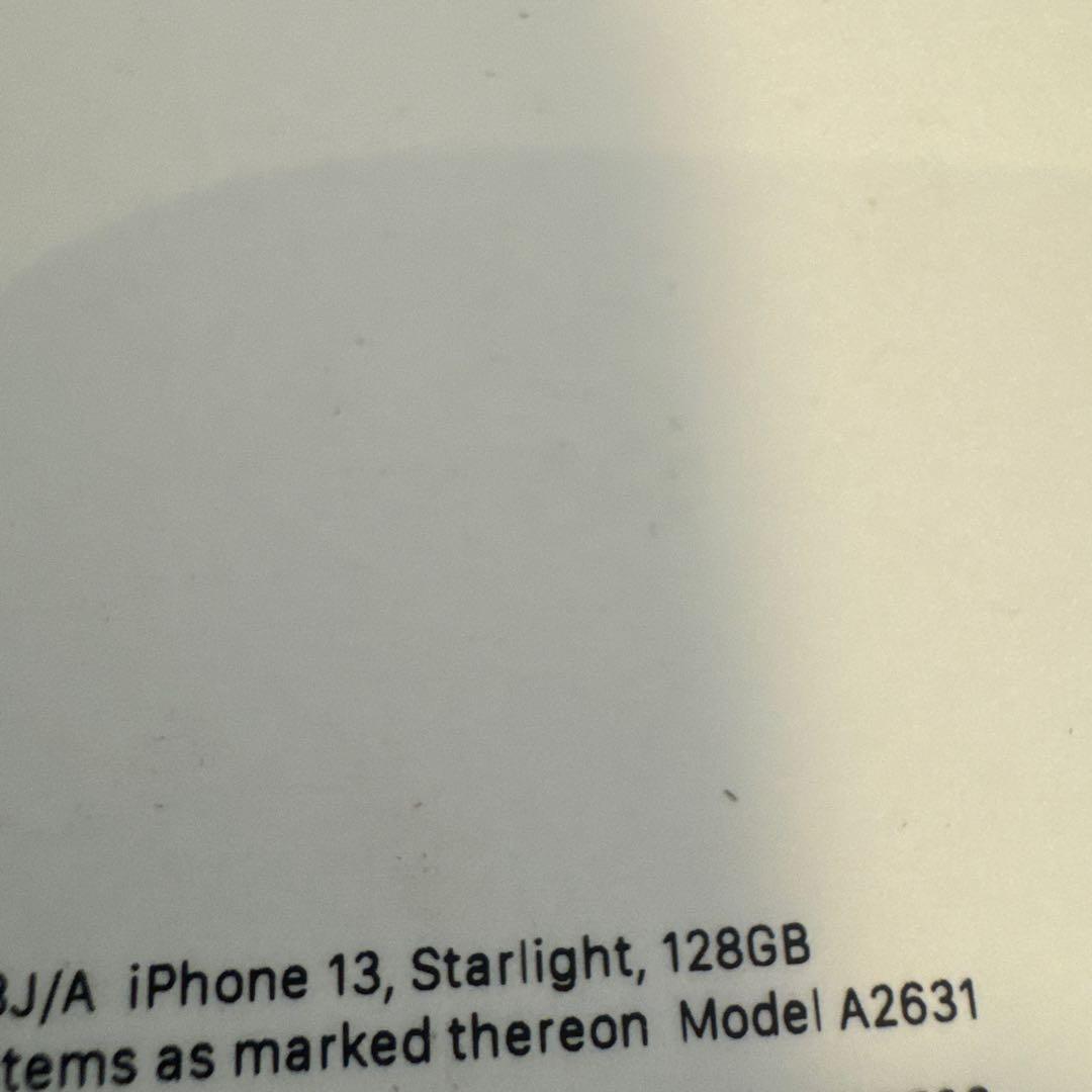 Apple iPhone 13 本体 充電ケーブル　128G SIMフリー