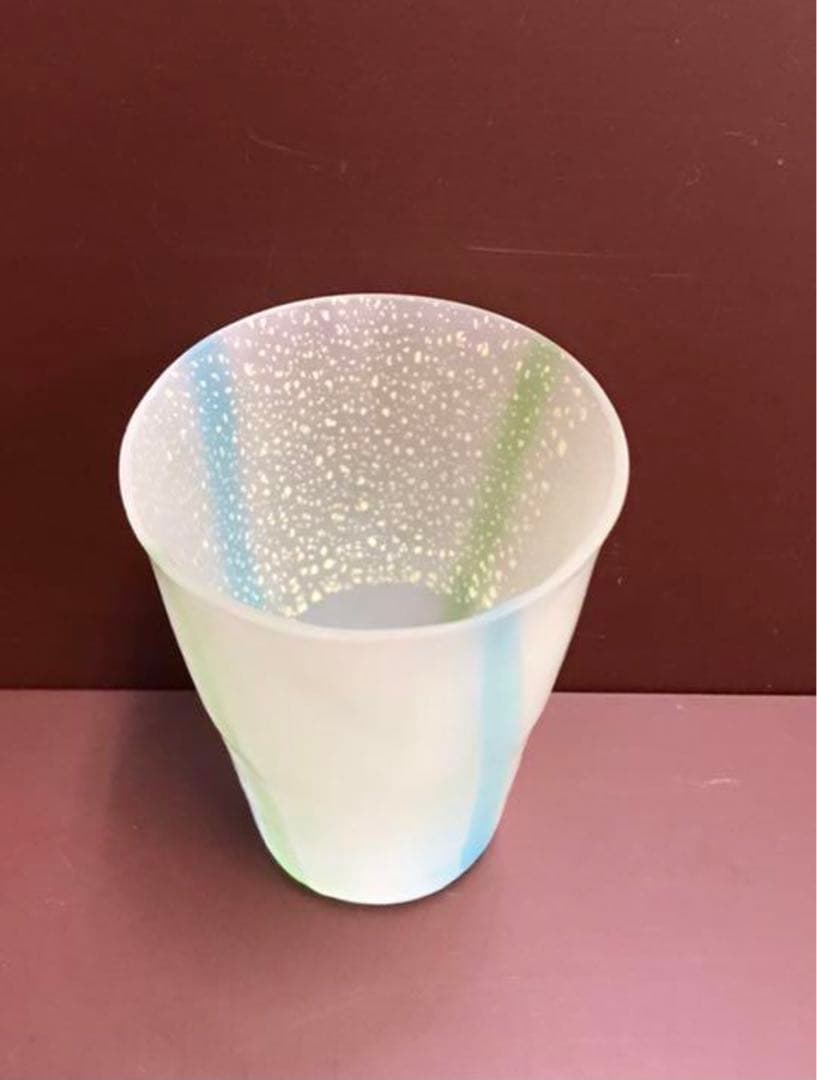 水崎ガラス 手づくりグラス×３個