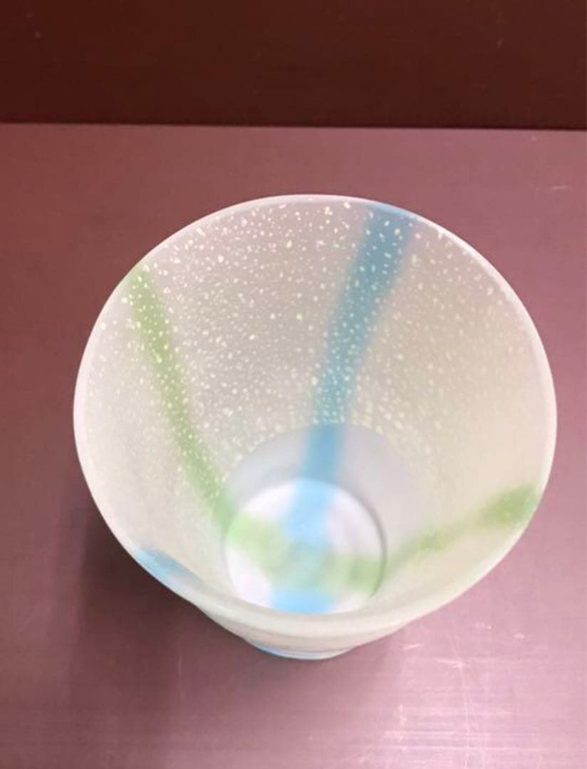 水崎ガラス 手づくりグラス×３個