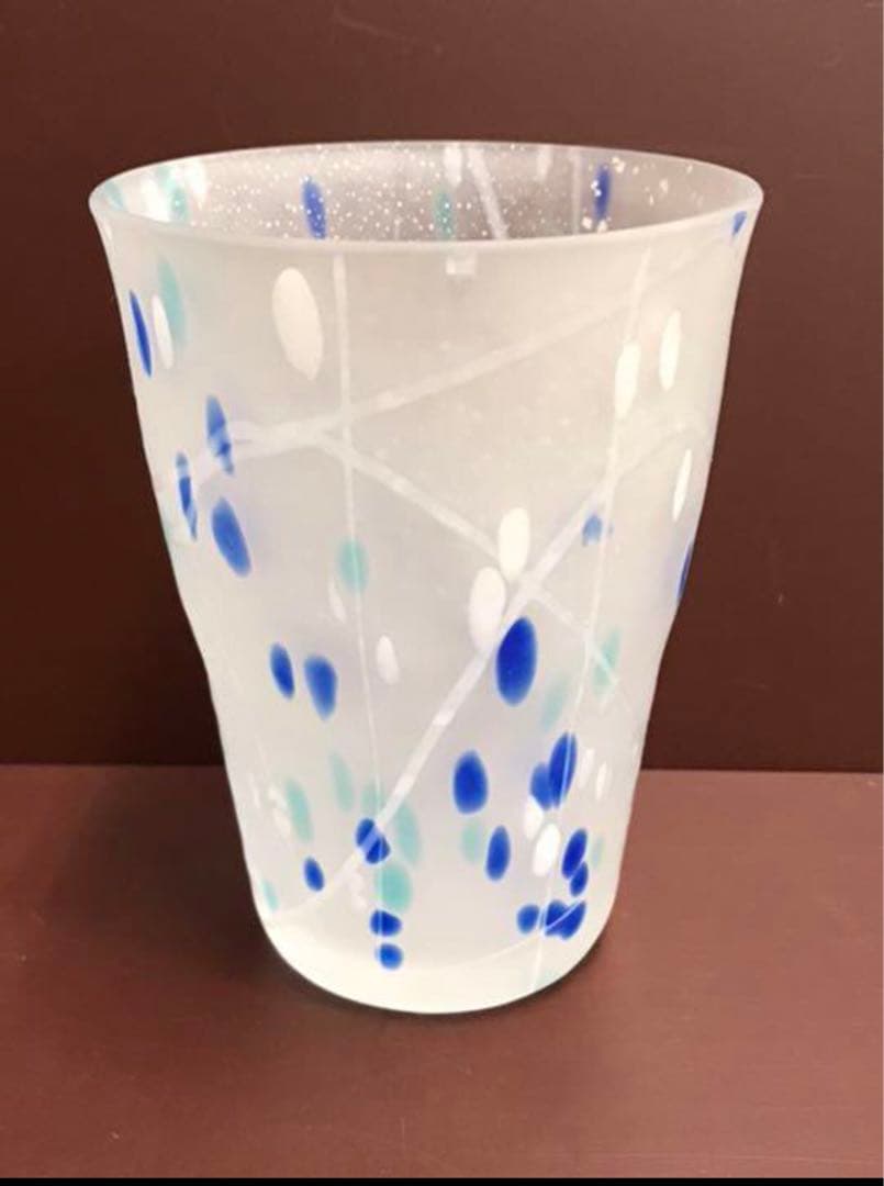 水崎ガラス 手づくりグラス×３個