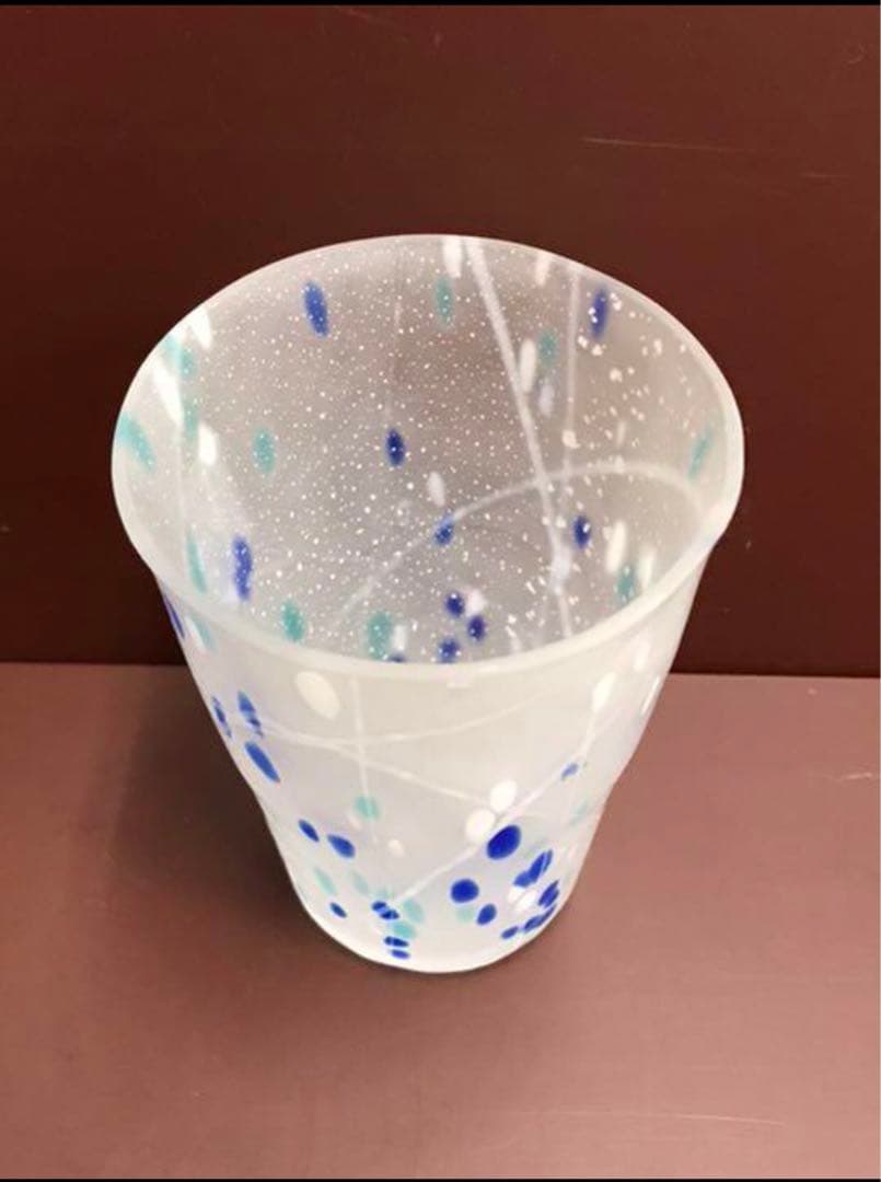 水崎ガラス 手づくりグラス×３個