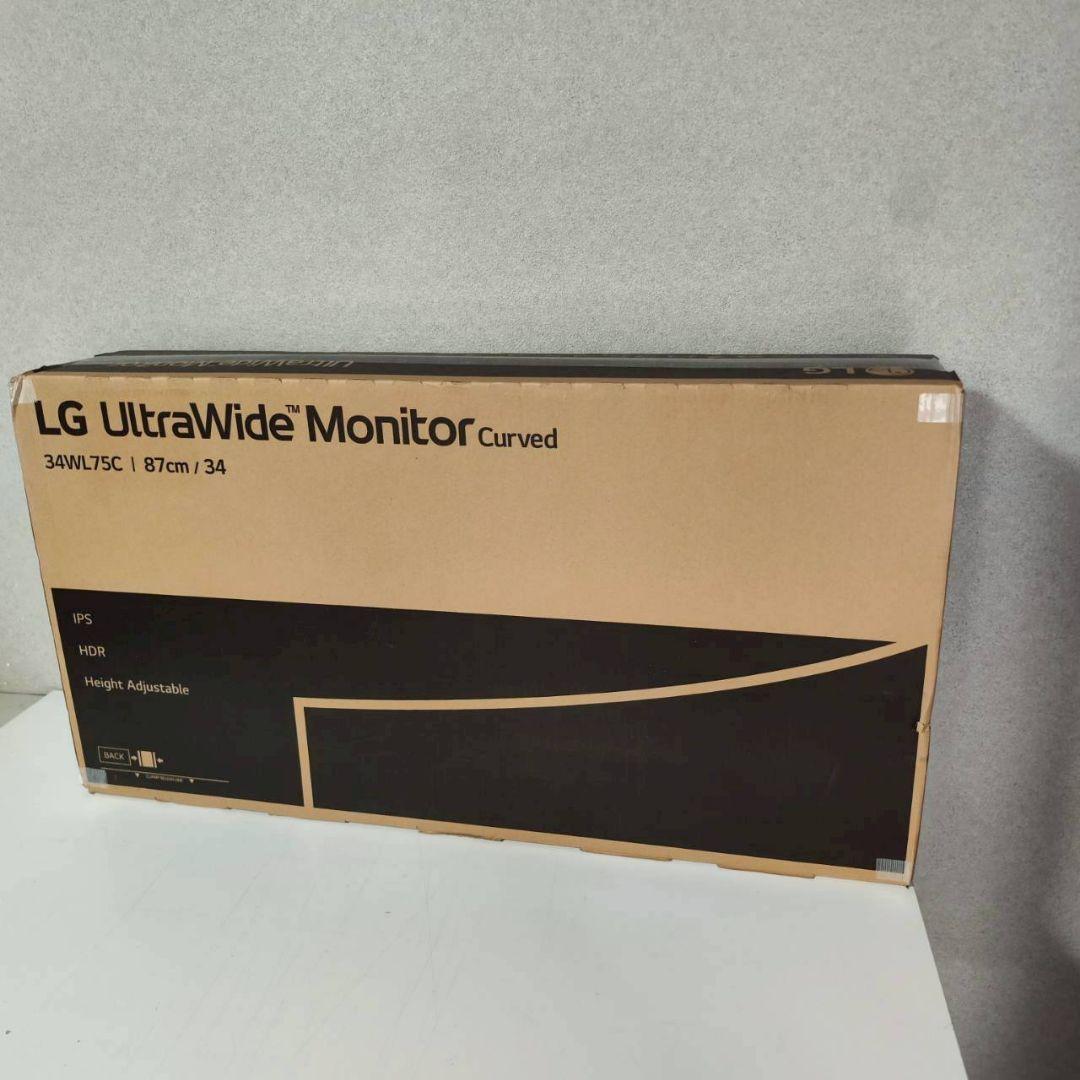 未開封 LG 34インチ 曲面ウルトラワイドディスプレイ 34WL75C-B