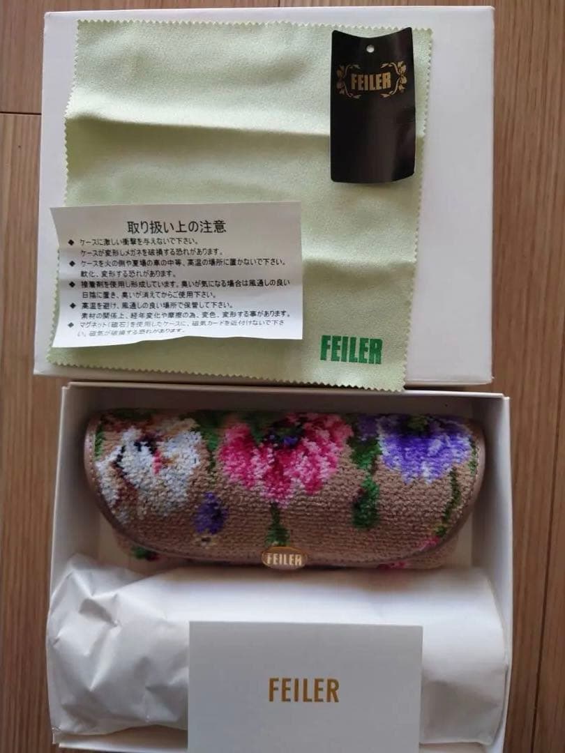 FEILER 花柄 メガネケース