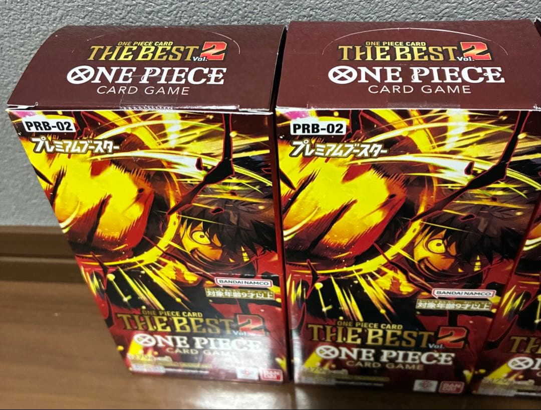 【新品・未開封】ワンピースカード　THE BEST 2　テープ付き　12ボックス