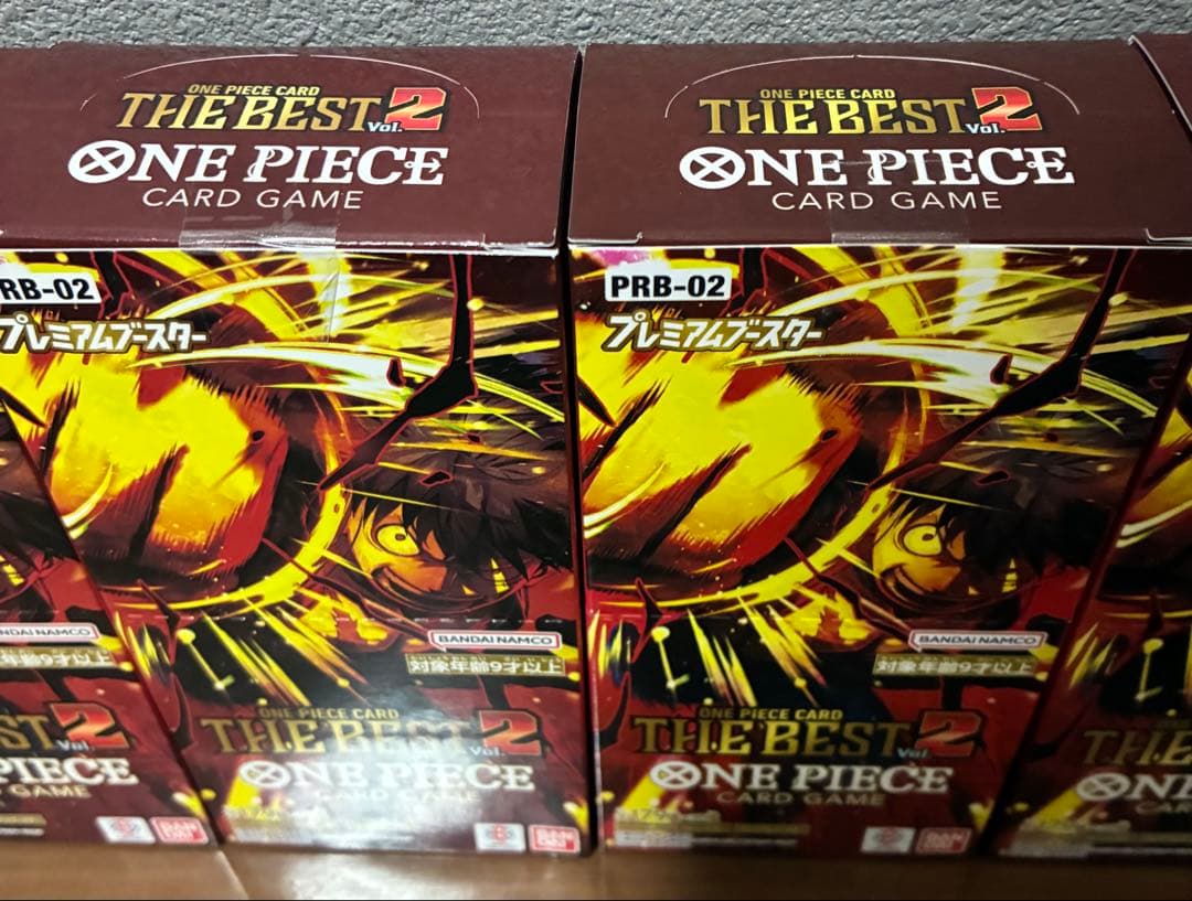 【新品・未開封】ワンピースカード　THE BEST 2　テープ付き　12ボックス